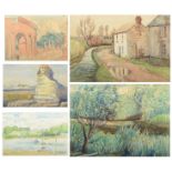 Elizabeth Lamorna KERR Five watercolours