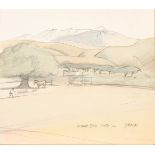 Ken SYMONDS Mount Idris, Crete 72 Watercolour Signed,