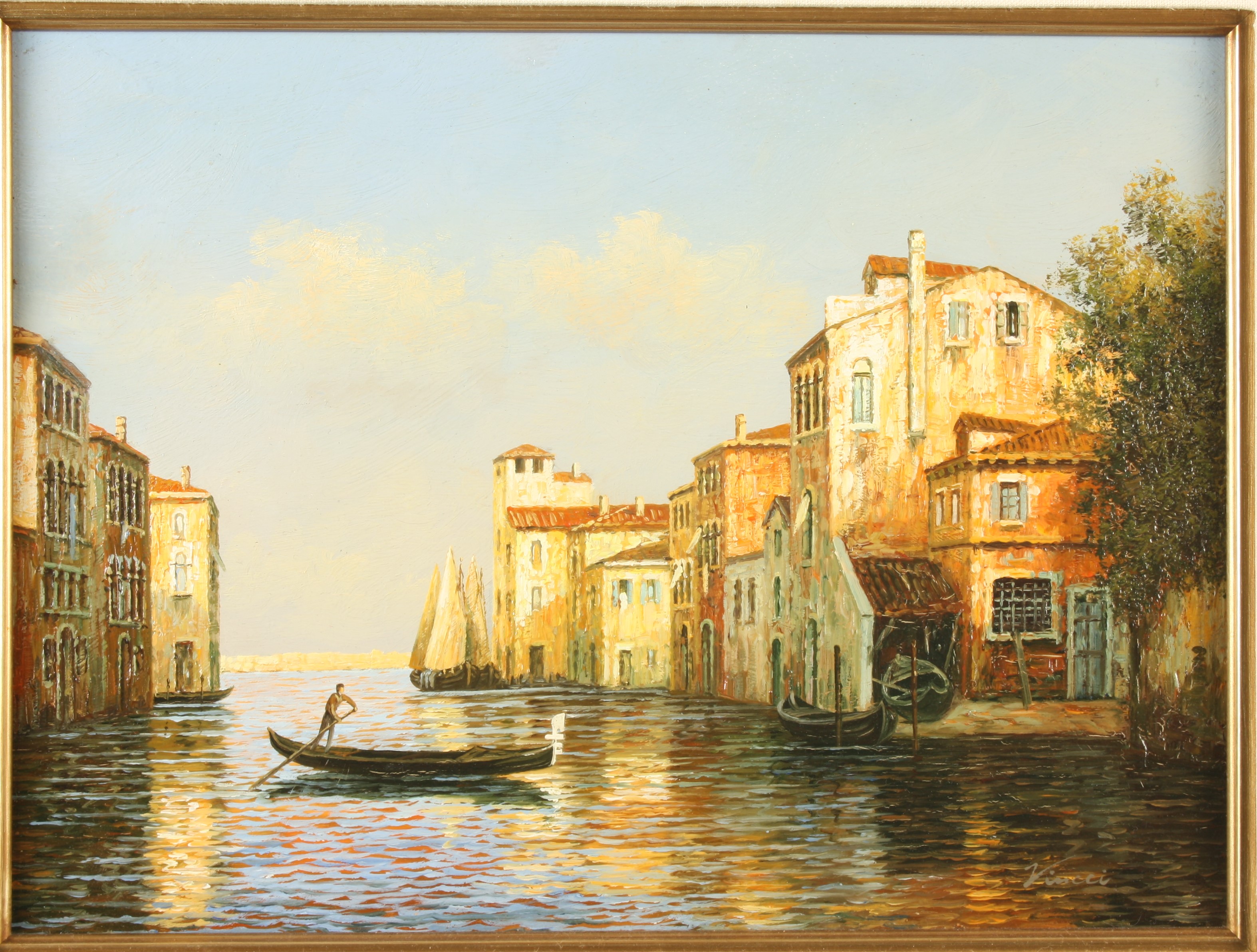 Michaela VINCCI Venetian Scenes A pair of oils Each signed 30 x 40cm