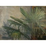 Ken SYMONDS Fan Palm Oil on canvas Signed 92 x 123cm