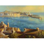 Cecil RICE View over St Ives Oil on canvas Signed 46 x 60cm