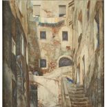 Hugh GRESTY San Remo Watercolour Signed Together with one other Italian architectural