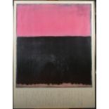 Mark ROTHKO A poster 100 x 75cm Together with a linocut 'Violeiros' by J Miguel, signed.