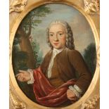 Tibout REGTERS Portrait of a gentleman Oil on copper Signed and dated 1745 12.
