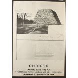 CHRISTO Poster for Otterlo Mastaba project Annely Huda Fine Art Signed in pencil 1974 63 x 44 cm