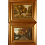 C H BELTMAN Dutch Autumnal Scenes A pair of oils on board Each signed 22 x 32cm