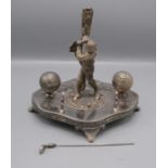 A James Deakin & Sons EPBM golfing inkstand,