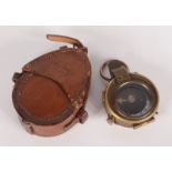 A WWI brass compass by Ed Koehn, Geneva, Switzerland, No.