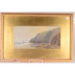 A pair of coastal scene watercolours signed G.E.