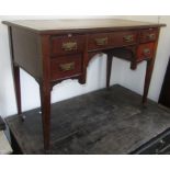 An Edwardian mahogany writing desk,