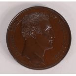 The Duke of Wellington and the Passage of the Duro 1809 Bronze Medal. Mudie. D.