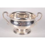 A silver twin handled trophy bowl by Mappin & Webb named to Four Burrow Hunt 18.