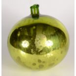 An extremely rare Third Reich WWII German green glass witch ball,