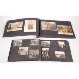 A leather photo album, 'Reminiscences of a Holiday in the Mediterranean', 23 x 38.