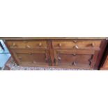 A Jacobean style oak dresser base, early 20th century,