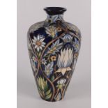 A Moorcroft pottery 'Tribute to William Morris'' pattern vase, shape 72, by Rachel Bishop,