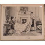 Four engravings by William Boucher after Walter Dendy Sadler, signed by both in pencil,