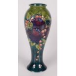 A Moorcroft pottery 'Green Finches'' pattern vase, shape 32, by Sally Tuffin,