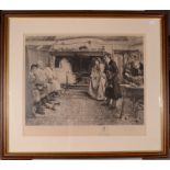 Four engravings by James Dobie after Walter Dendy Sadler, signed by both in pencil,