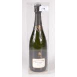 A bottle of Bollinger champagne, La Grande Annee 1997, in a clear perspex case, 75cl.