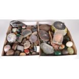 A large collection of miscellaneous hardstones, rocks and fossils,