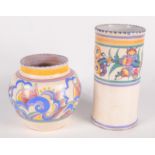 A Carter Stabler & Adams Ltd Poole cylindrical vase,