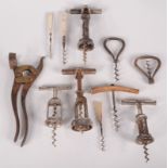 Miscellaneous corkscrews.