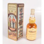 A Glen Moray 12 years old, single Highland Malt Scotch Whisky in original collectors tin,