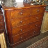 A Victorian mahogany chest of drawers,