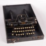 An American Baby Rem typewriter, manufactured by the Remington Typewriter Co, Ilion, N.Y., U.S.A.