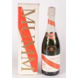 A bottle of Cordon Rouge Brut champagne, G.H.
