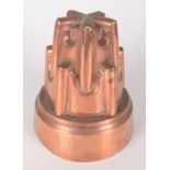 A Victorian copper jelly mould, by Benham and Froud, impressed mark and No.
