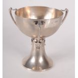 A silver Arts and Crafts chalice by Holland, Aldwinckle and Slater London 1904, 14.