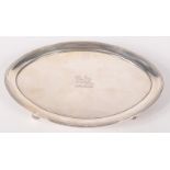 An oval silver teapot stand by Peter & Ann Bateman, London 1795,