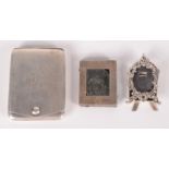 An early George V plain silver book match case,