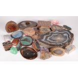 Agate slices and other hardstones.