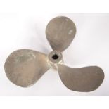 A brass propeller, diameter 40cm.