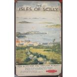 The Isles of Scilly British Railways poster, inscribed 'For Sunshine and Natural Beauty,