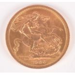 A 1966 sovereign, uncirculated.