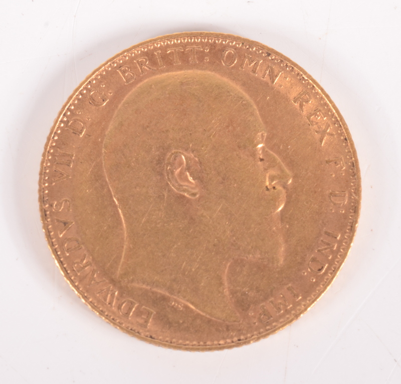 An Edward VII 1908 sovereign, extremely fine. - Image 2 of 2