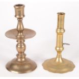 A Heemskerk bronze candlestick, 18th/19th century, height 19cm,