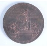 A bronze medal commemorating the 500th anniversary of Winchester College by George Frampton 1893,