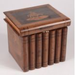 A Sorrento work box, early 20th century,