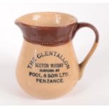 The Glentallon Scotch Whisky jug, inscribed 'Blended by Pool & Son Ltd, Penzance', height 11.
