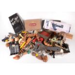 A large collection of novelty corkscrews and related items.