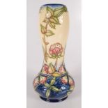 A Moorcroft pottery 'Sweet Briar Yellow' pattern vase, shape 92, by Rachel Bishop,