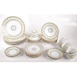 A Raynaud Limoges 'L'allee du Roy' pattern porcelain tea service,