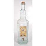 A Spanish olive oil bottle,