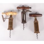 A King's screw type steel corkscrew,