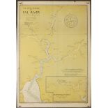 Shipping maps of Cornwall from 1950s.